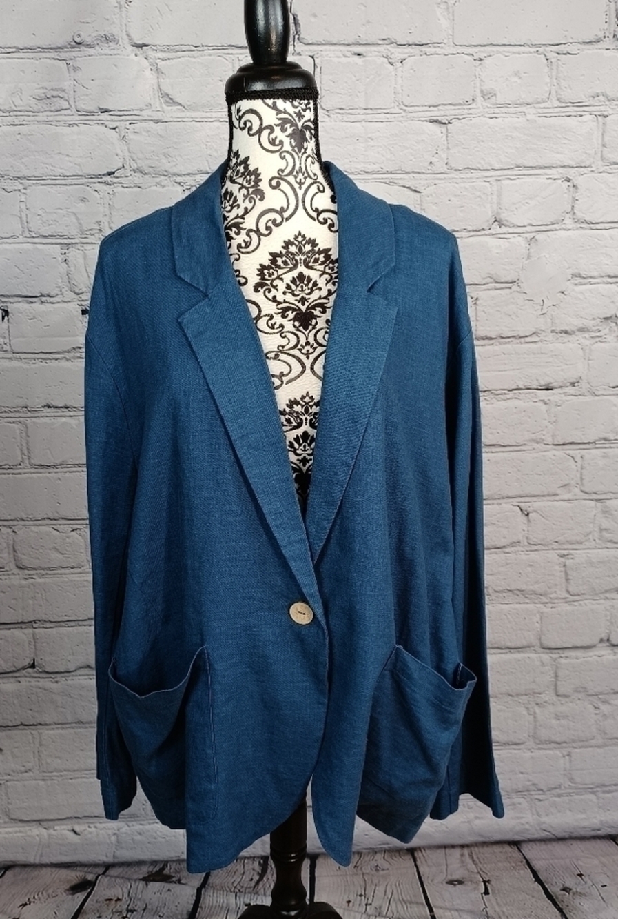 Vintage Havana women's long sleeve button front jacket size small pocket B14